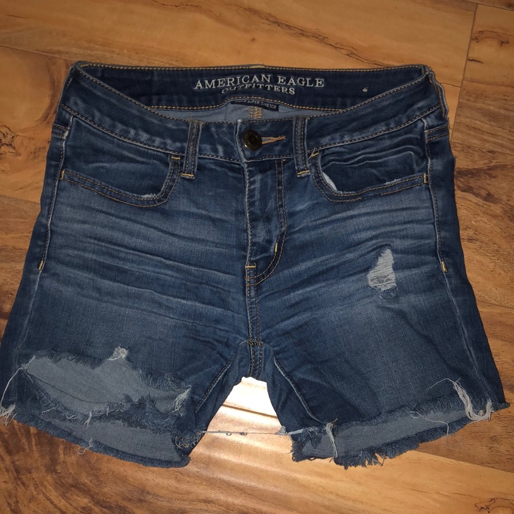 jean shorts from AE